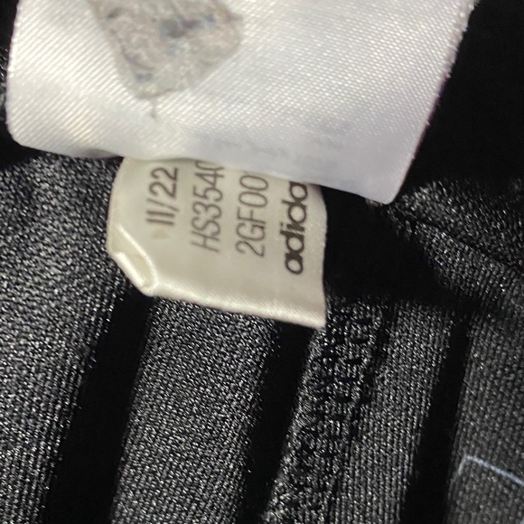 Adidas Black and White Joggers with Tapered Fit - Picture 3 of 7